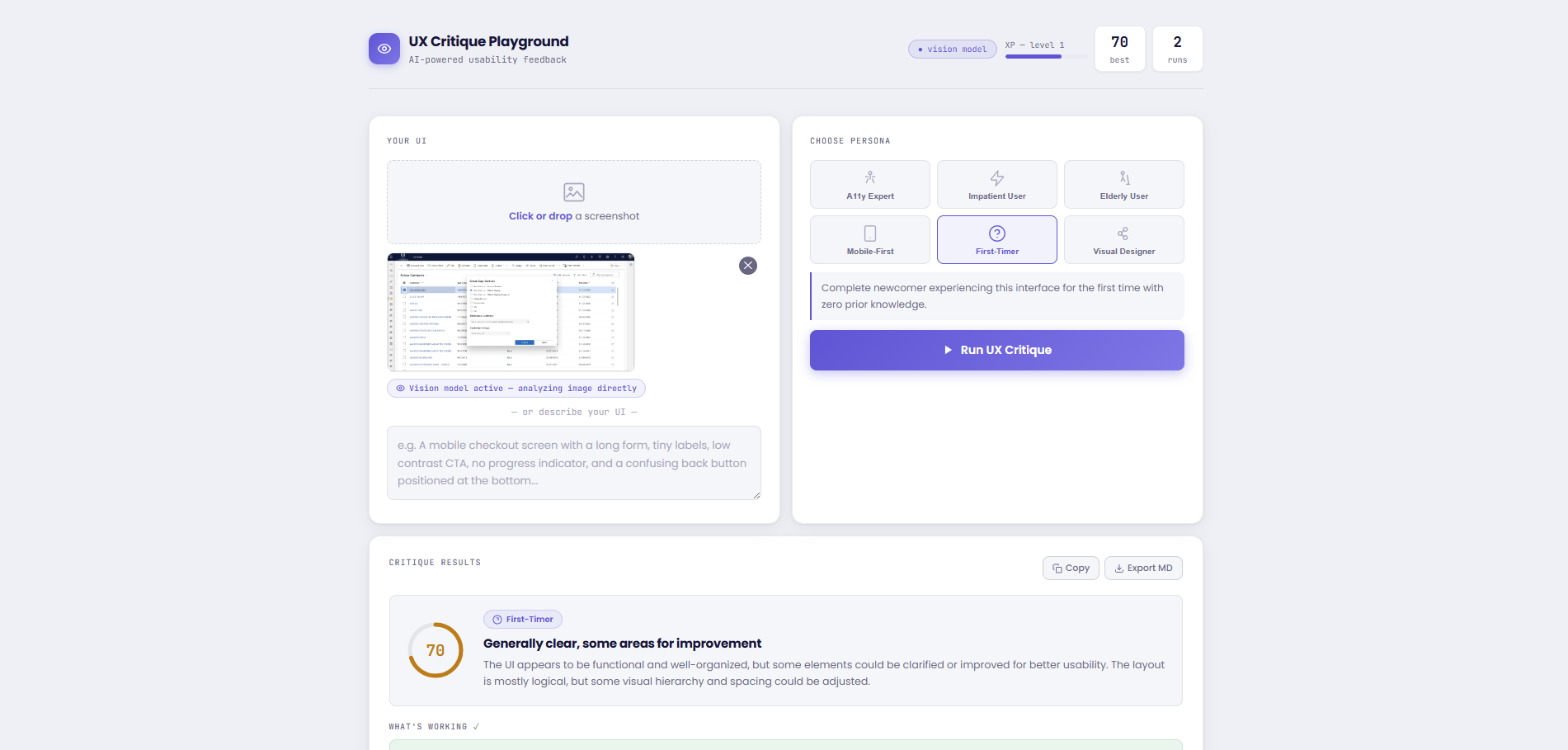 UX Kritik